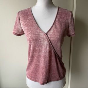 This is a mauve/ red burnout style top from American Eagle in size medium AE